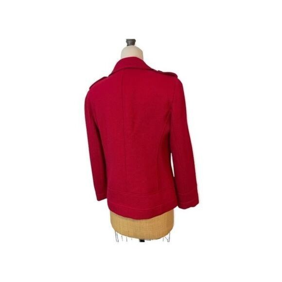 Company Ellen Tracy Red Corduroy Coat Jacket Medium NWT $428 - Picture 2 of 6